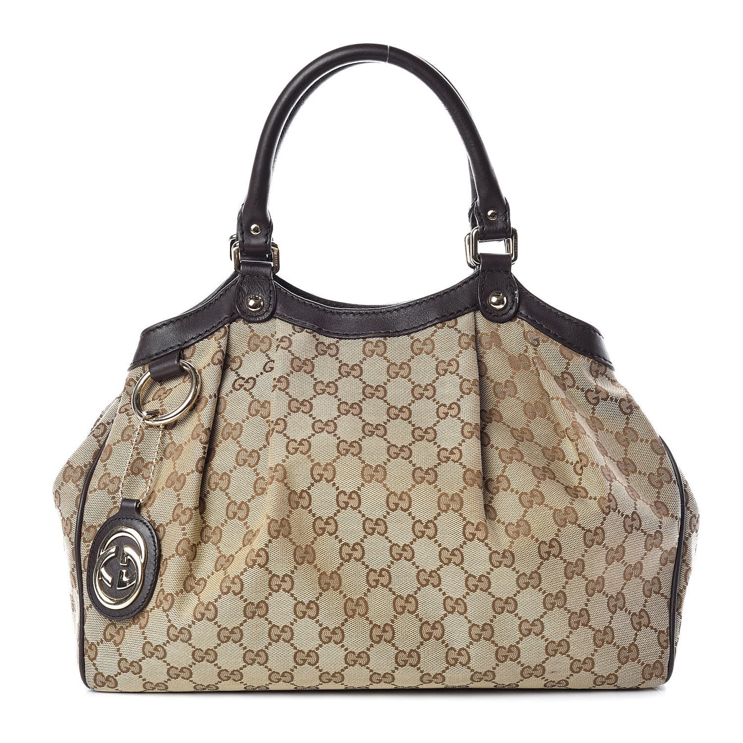Monogram Medium Sukey Tote Dark Brown