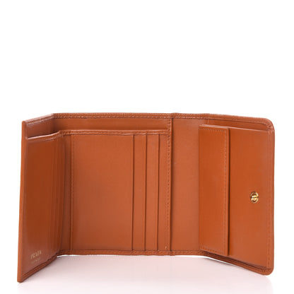 Prada Vitello Move Bifold Wallet Papaya 5 of 7
