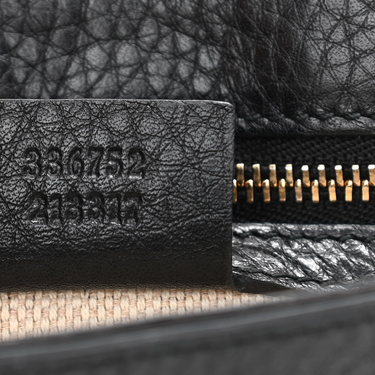 Gucci Pebbled Calfskin Medium Soho Flap Crossbody Black 7 of 9