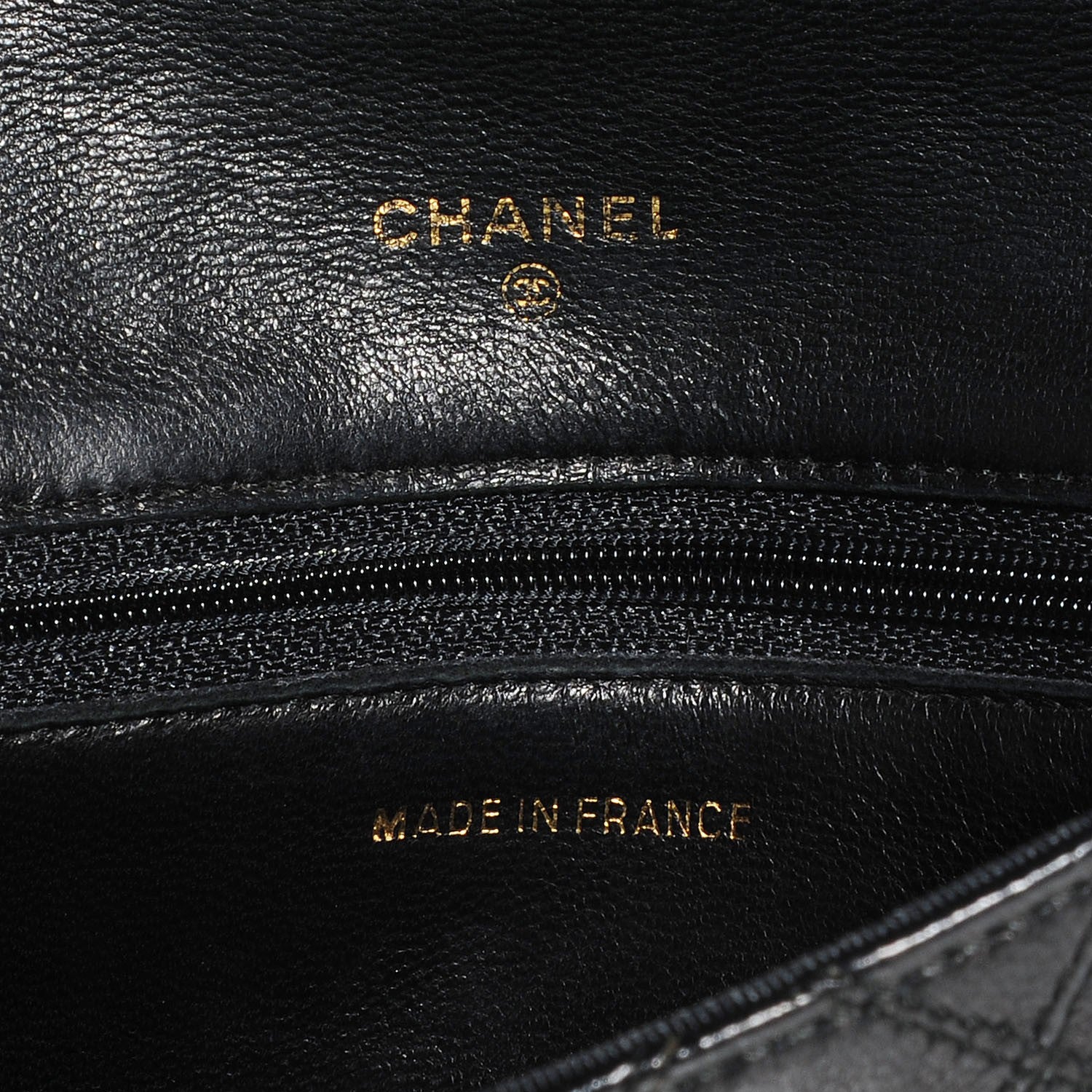Chanel Lambskin Diamond Stitch Compact Wallet Black 6 of 8
