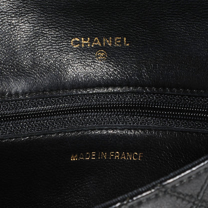 Chanel Lambskin Diamond Stitch Compact Wallet Black 6 of 8