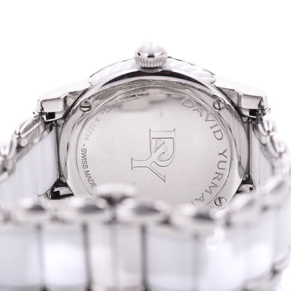 David Yurman Stainless Steel Ceramic Diamond Bezel 34mm Classic Quartz Watch White 5 of 7