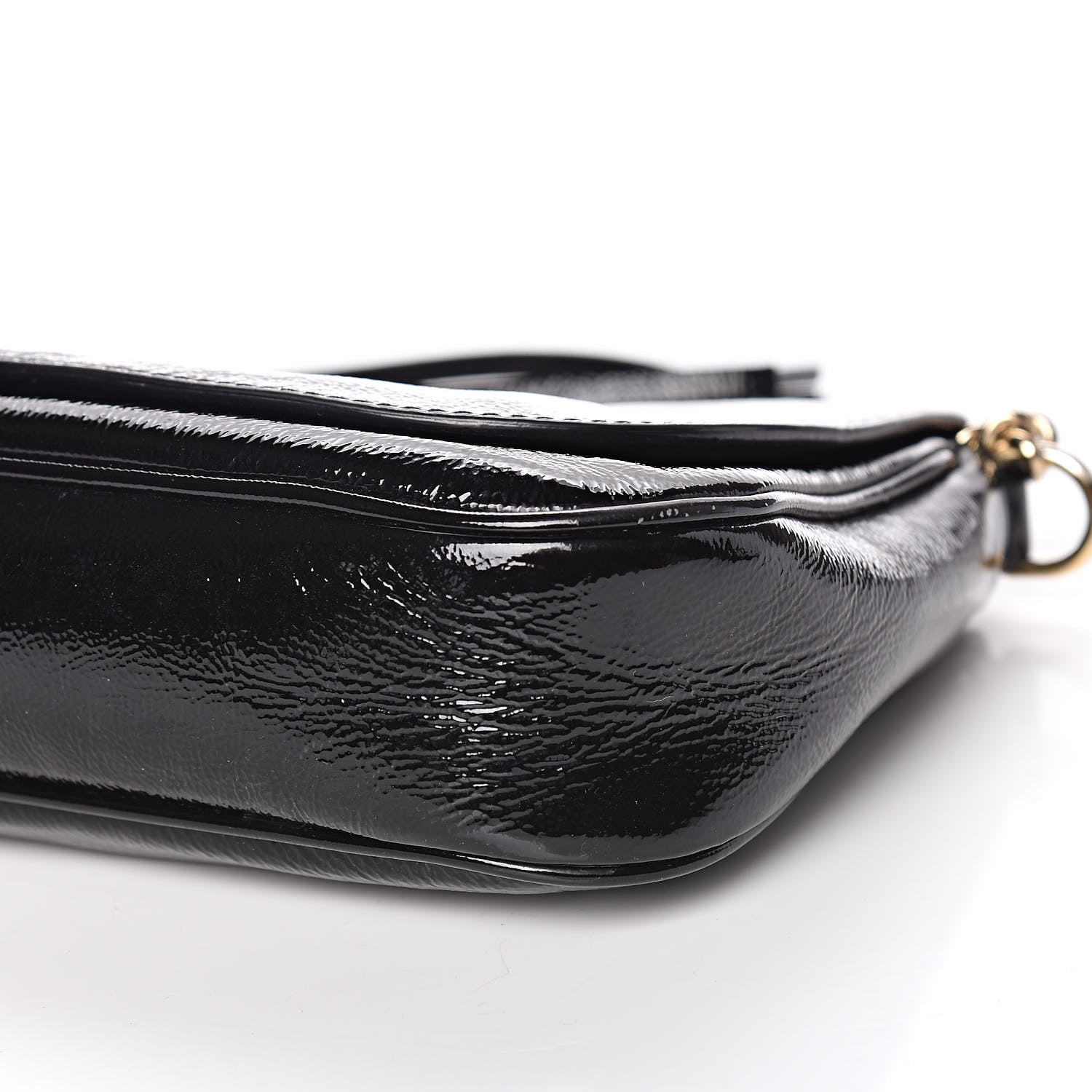Gucci Patent Medium Soho Flap Crossbody Black 9 of 11