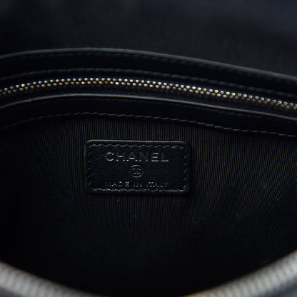Chanel Caviar Quilted Mademoiselle Vintage Large Zip Pouch Black 6 of 7