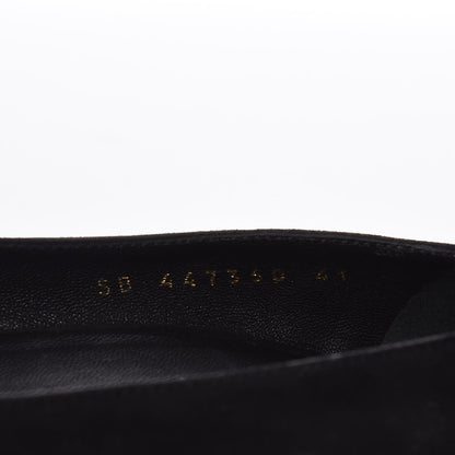 Saint Laurent Kid Scamosciato Babies 90 Pumps 41 Black 10 of 14