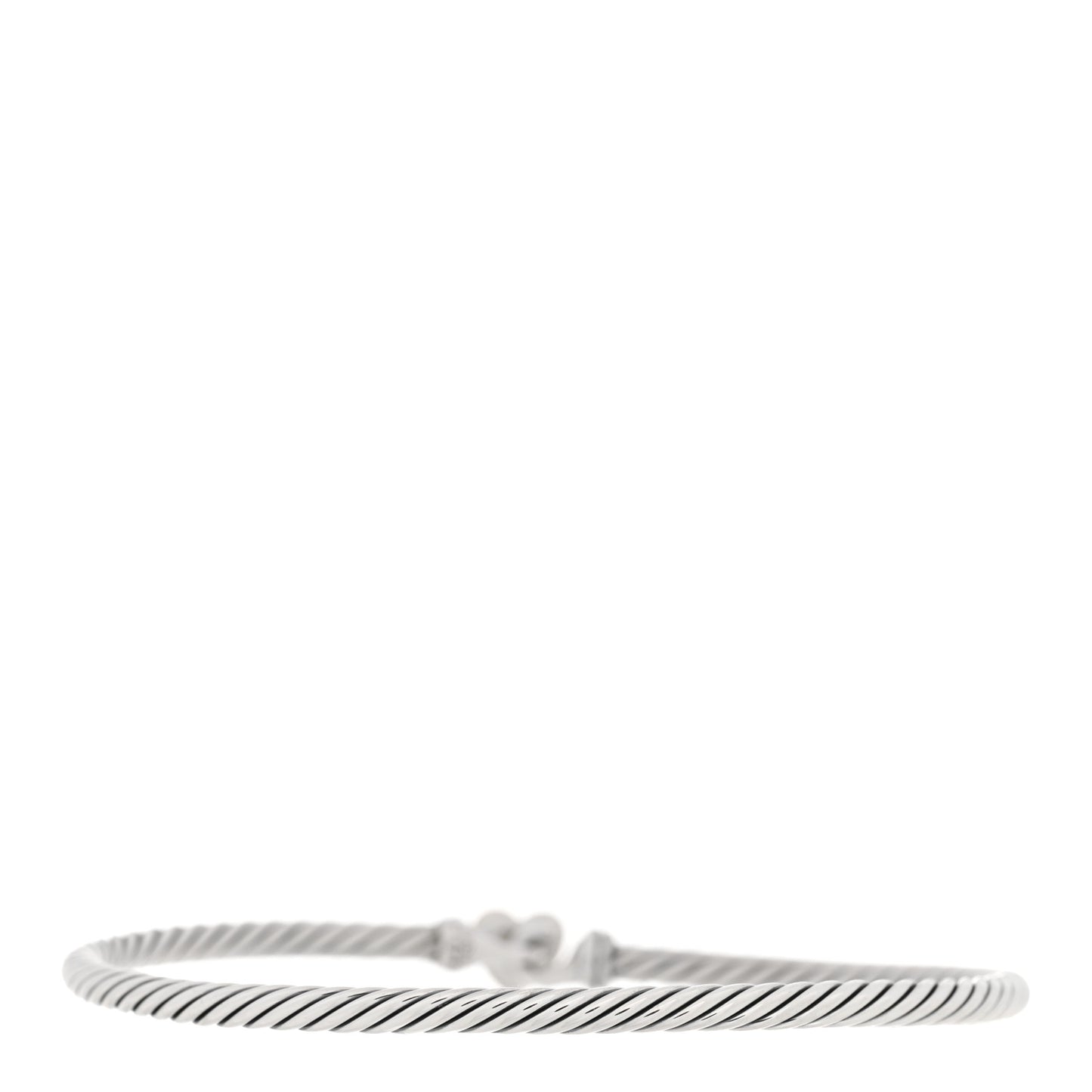 Sterling Silver 18K Yellow Gold 3mm Cable Collectibles Heart Bracelet