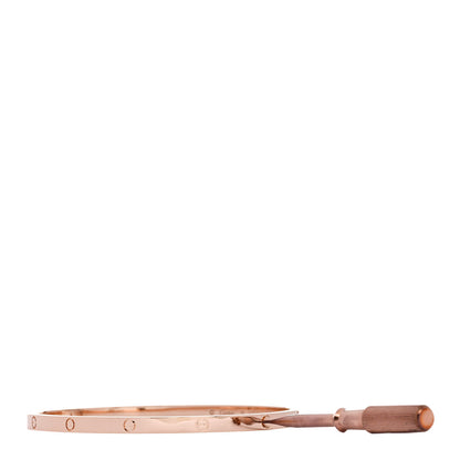 Cartier 18K Pink Gold Small LOVE Bracelet 19 3 of 8