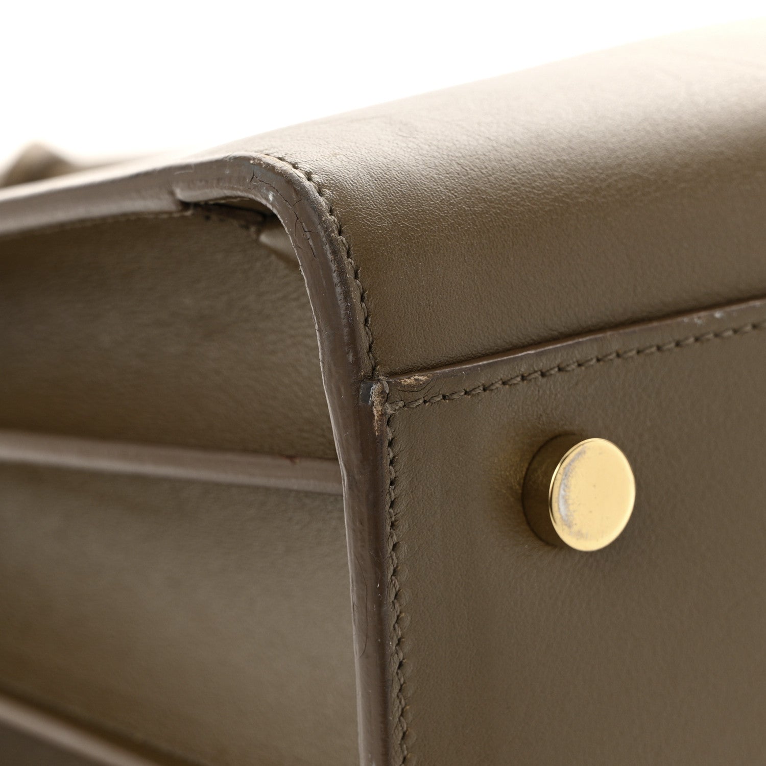 Saint Laurent Calfskin Small Sac De Jour Taupe 11 of 11