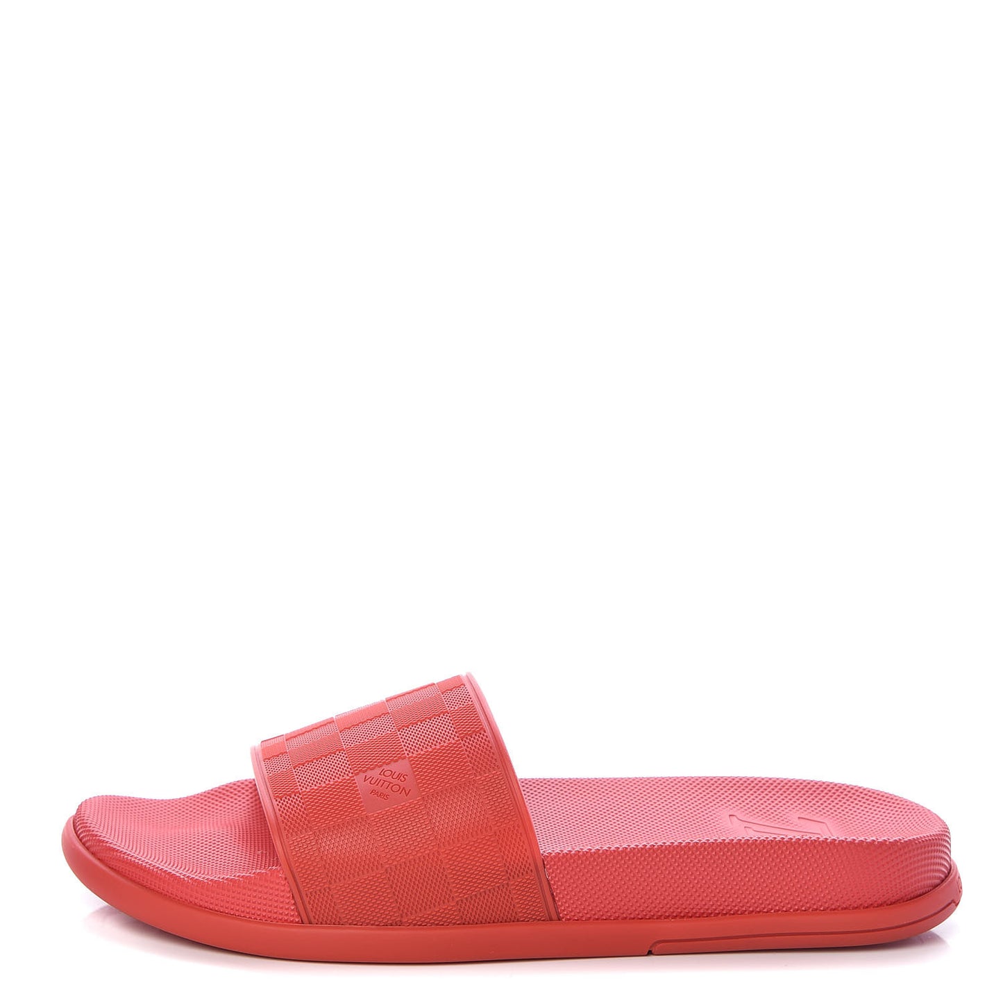 Rubber Damier Mens Waterfront Mules 6 Red