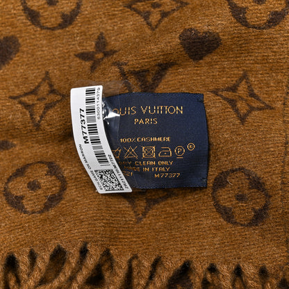 Louis Vuitton Cashmere Monogram Game On Scarf Brown 3 of 3