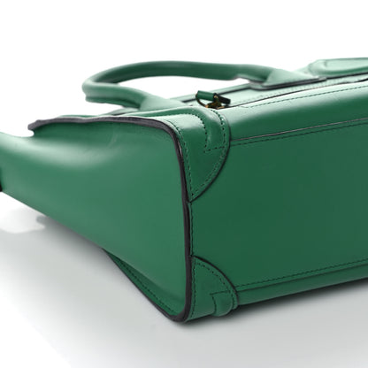 Celine Smooth Calfskin Nano Luggage Grass 7 of 9