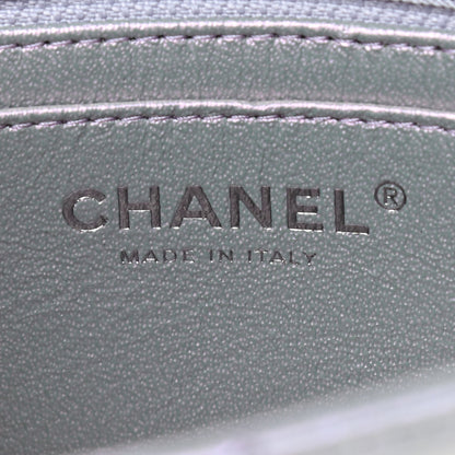 Chanel Iridescent Calfskin Quilted Mini Rectangular Flap Purple 6 of 12