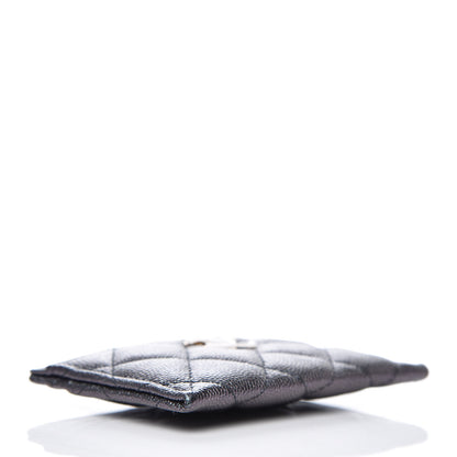 Chanel Iridescent Caviar Quilted Card Holder Black 4 of 9