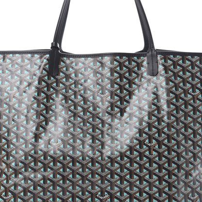 Goyard Goyardine Saint Louis Claire Voie GM Black Blue 8 of 12