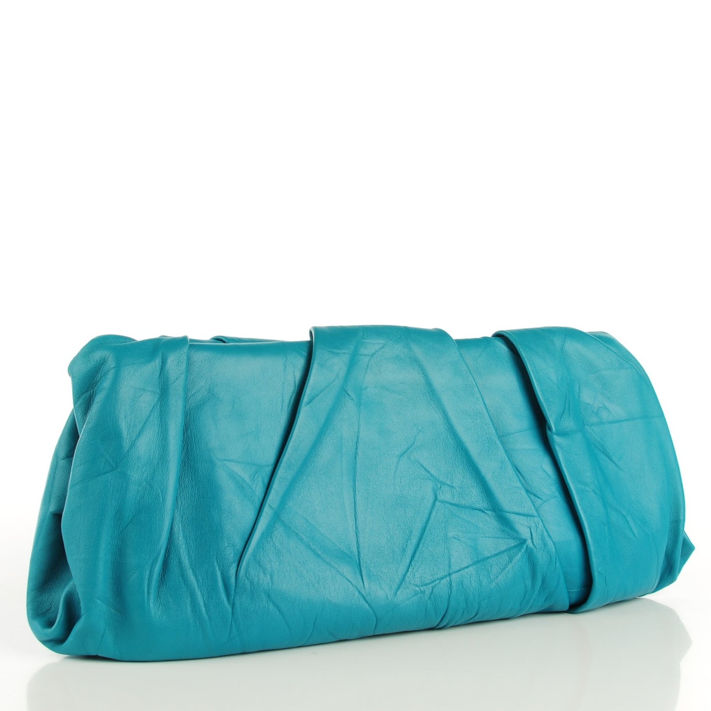 Nappa Clutch Turchese