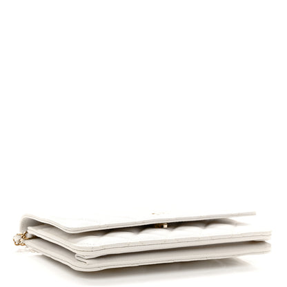 Chanel Caviar Quilted Wallet On Chain WOC White 4 of 12
