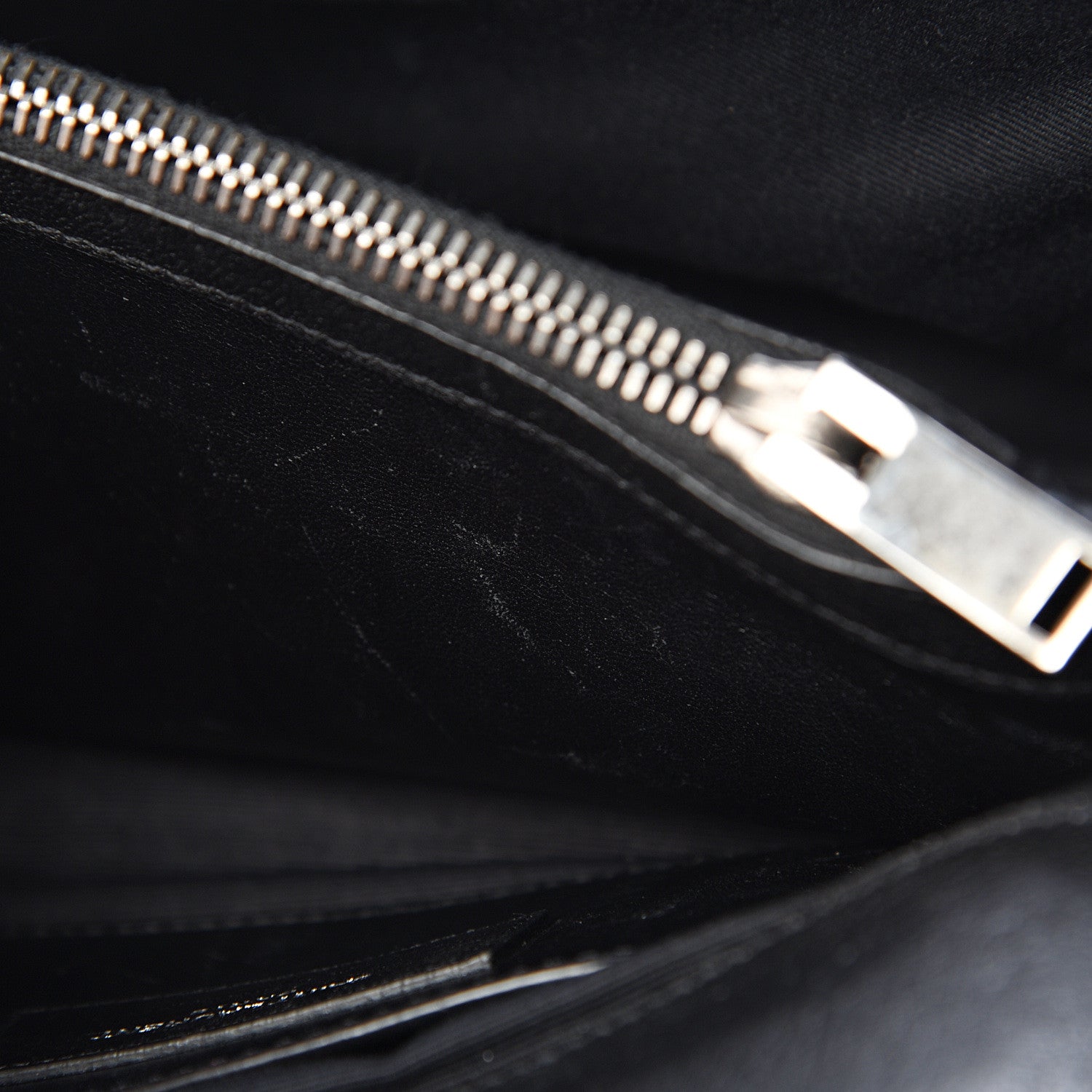 Saint Laurent Sheepskin Matelasse Chevron Monogram Medium College Bag Black 12 of 12