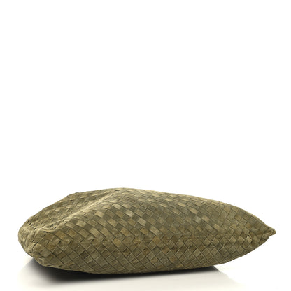 Bottega Veneta Suede Intrecciato Large Hop Mud 4 of 9