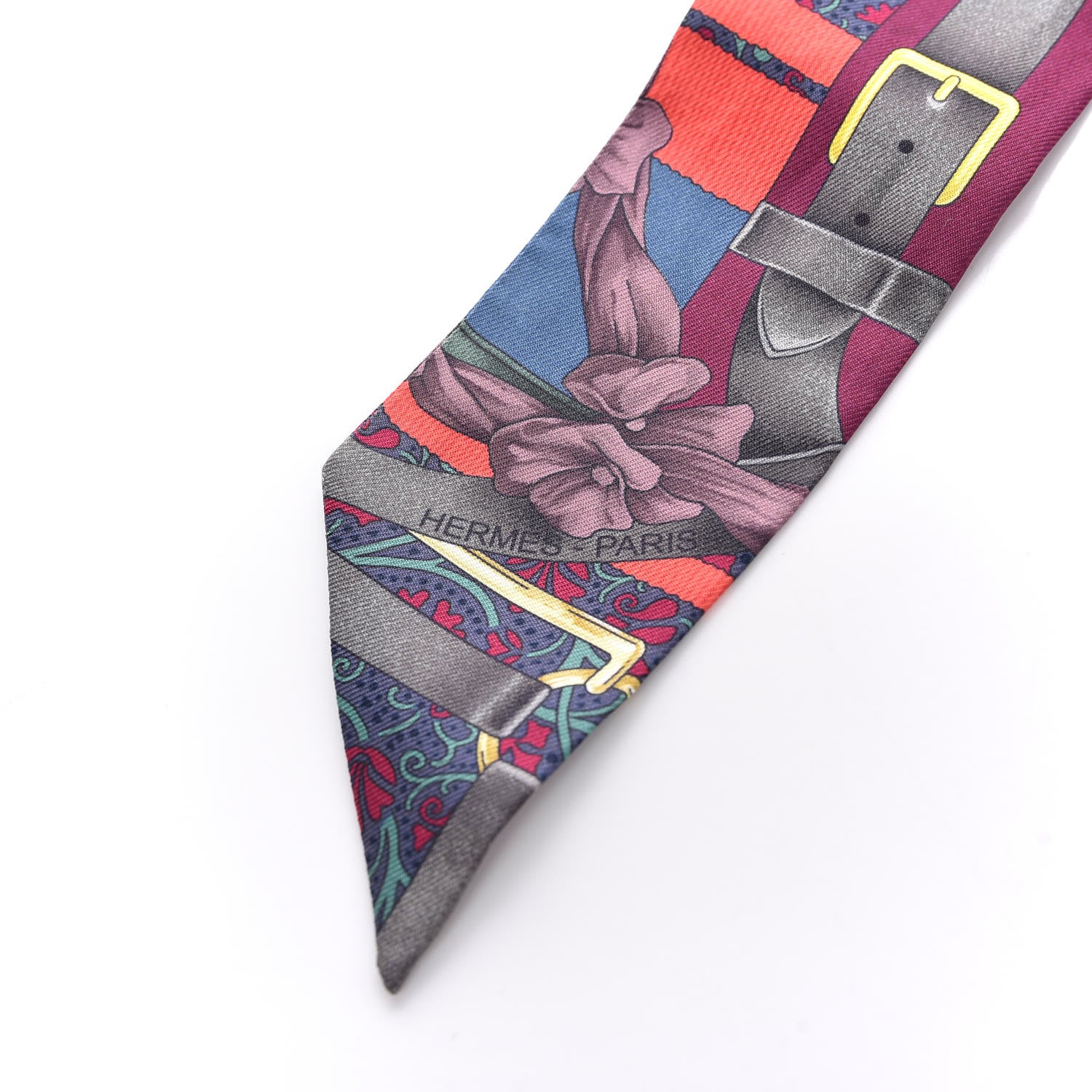 Hermes Silk Grand Manege Twilly 2 of 4