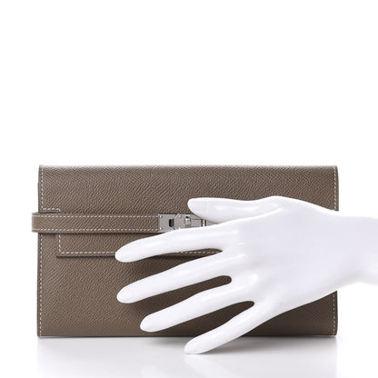 Hermes Epsom Kelly Longue Wallet Etoupe 2 of 8