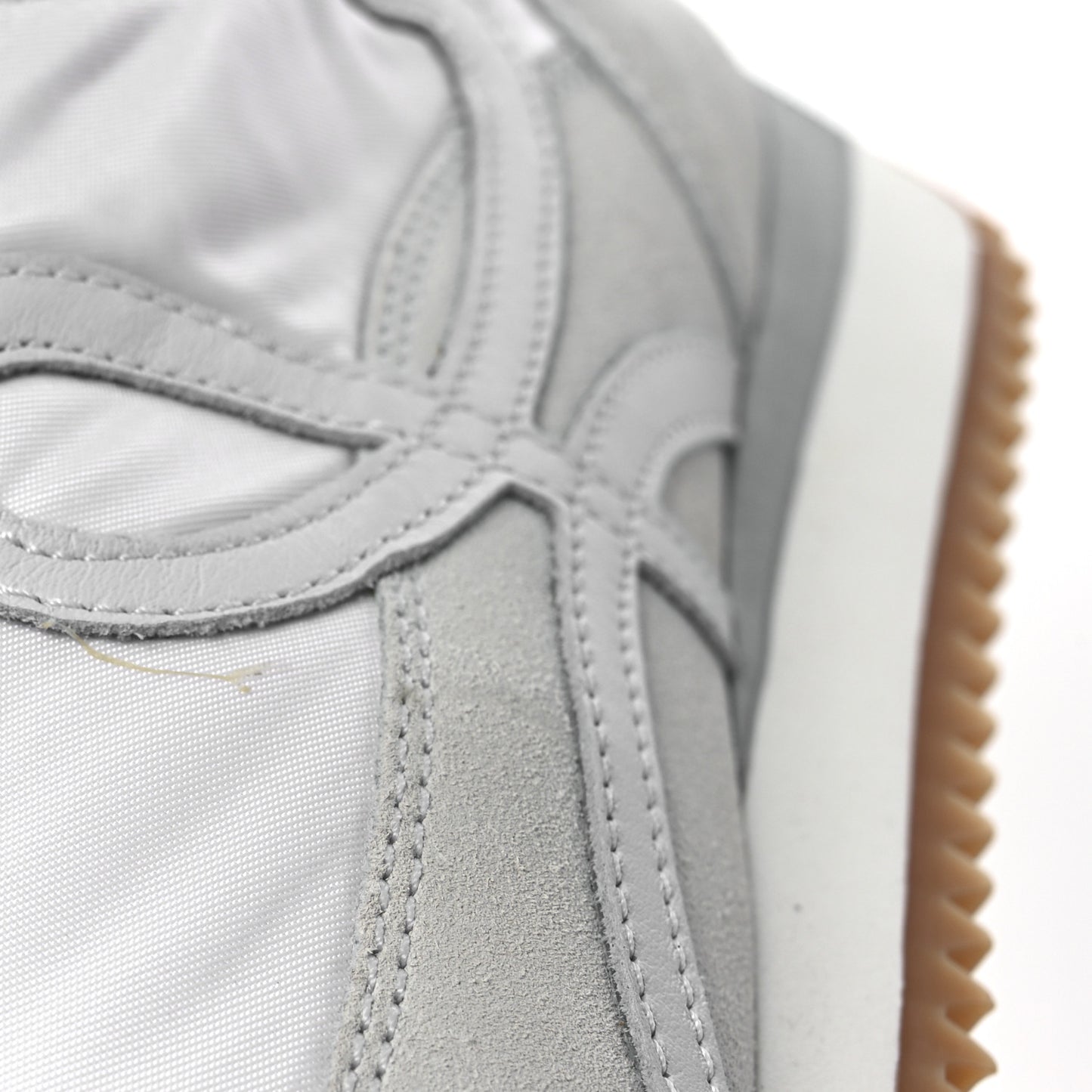 Nylon Suede Flow Retro Runner Sneakers 41 White