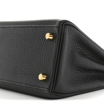 Hermes Togo Kelly Retourne 25 Black 10 of 11