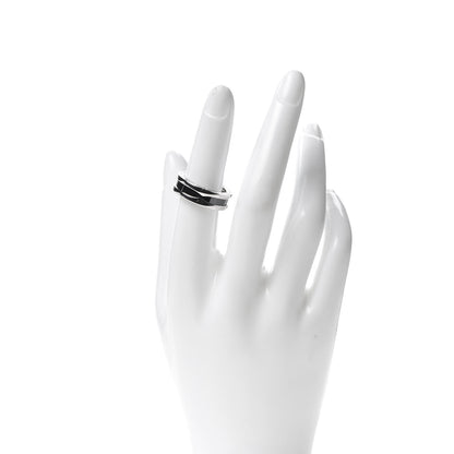 Bulgari Sterling Silver Ceramic Save The Children One-Band Ring 53 6.5 2 of 7