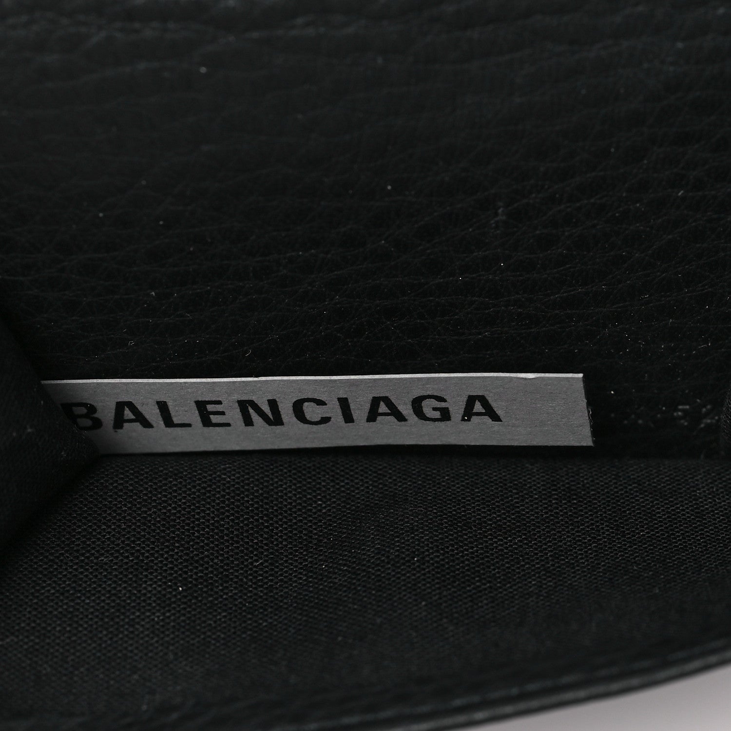 Balenciaga Calfskin Mini Papier Wallet Black 5 of 8