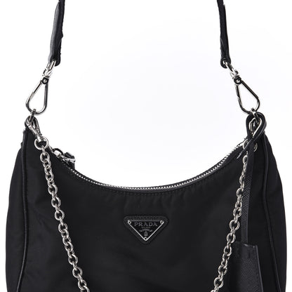 Prada Nylon Re-Edition 2005 Shoulder Bag Black 11 of 11