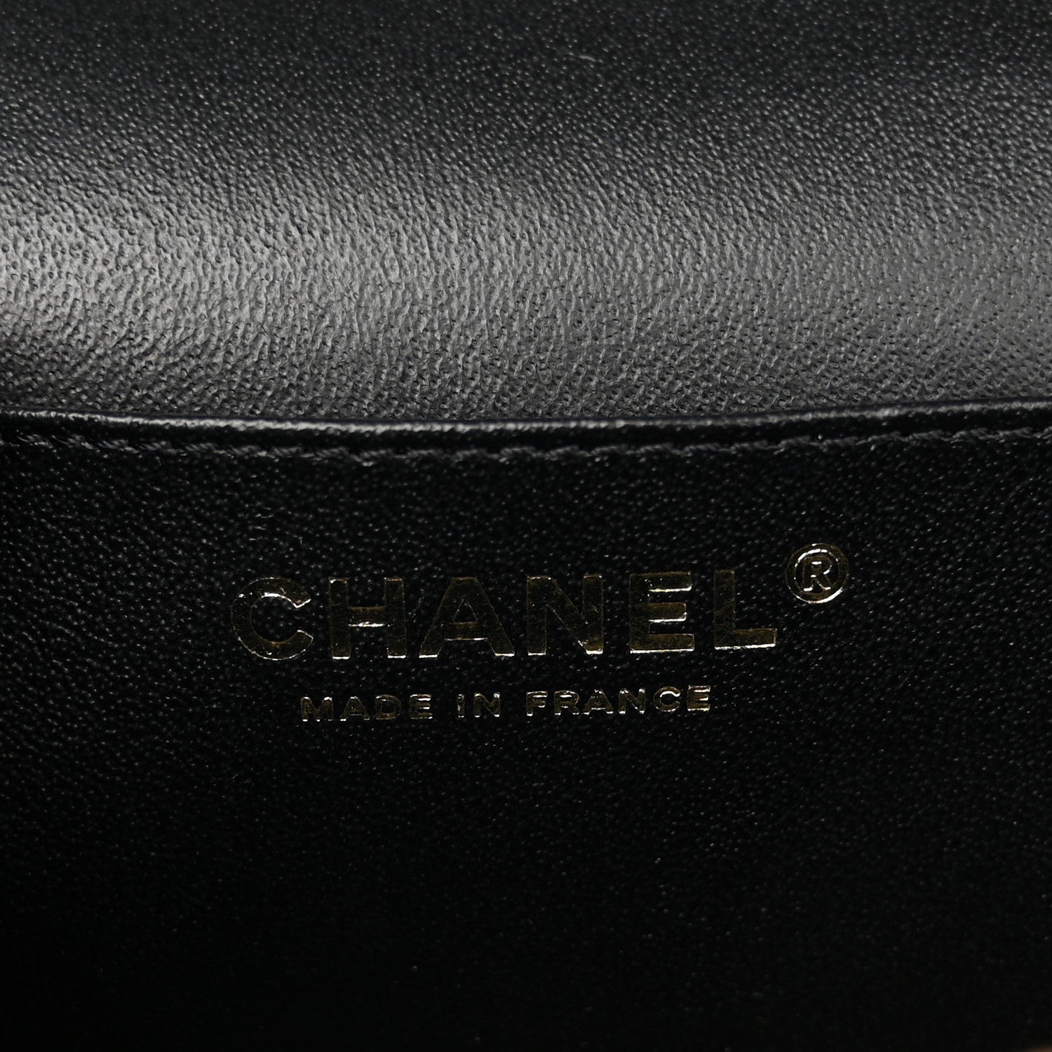 Chanel Lambskin Flat Quilted Knock On Wood Large Vanity Case Black 6 of 11
