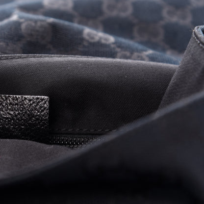 Gucci Monogram Small Flap Messenger Bag Black 7 of 11