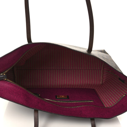 Fendi Zucca Spalmati Small Roll Tote Tobacco Fuxia 4 of 6