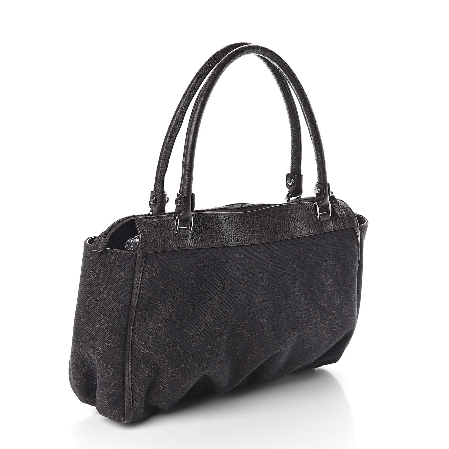 Monogram D Ring Tote Dark Brown