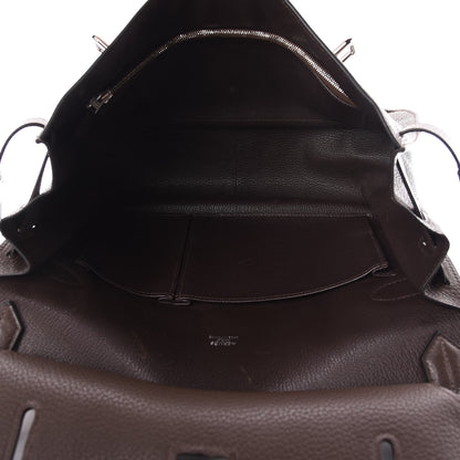 Hermes Taurillon Clemence Jypsiere 34 Chocolate 5 of 29
