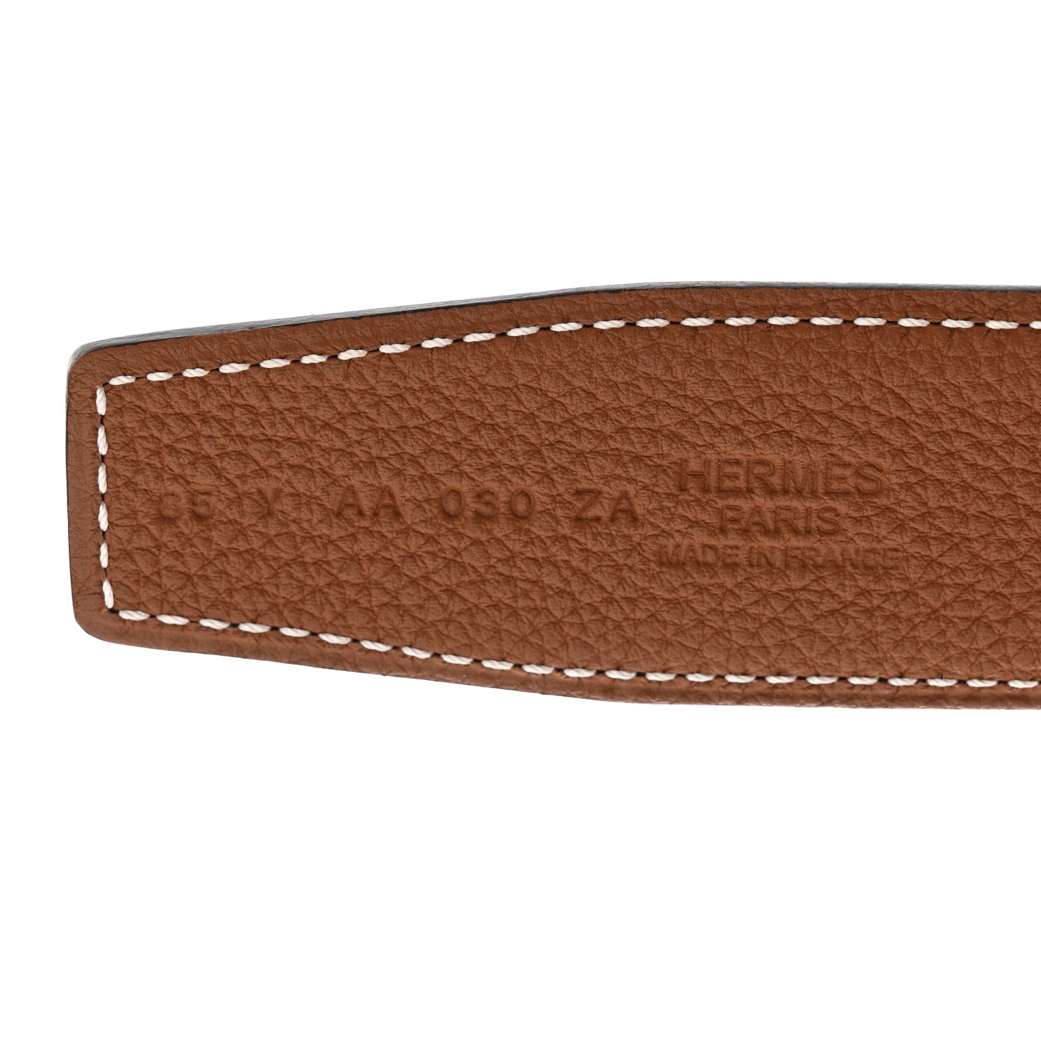 Hermes Box Togo 32mm Au Carre H Belt 85 Black Gold 6 of 9