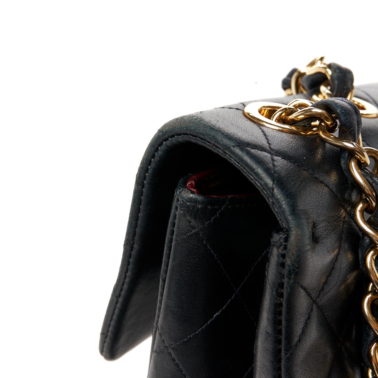 Chanel Lambskin Quilted XL Jumbo Single Flap Black 13 of 16