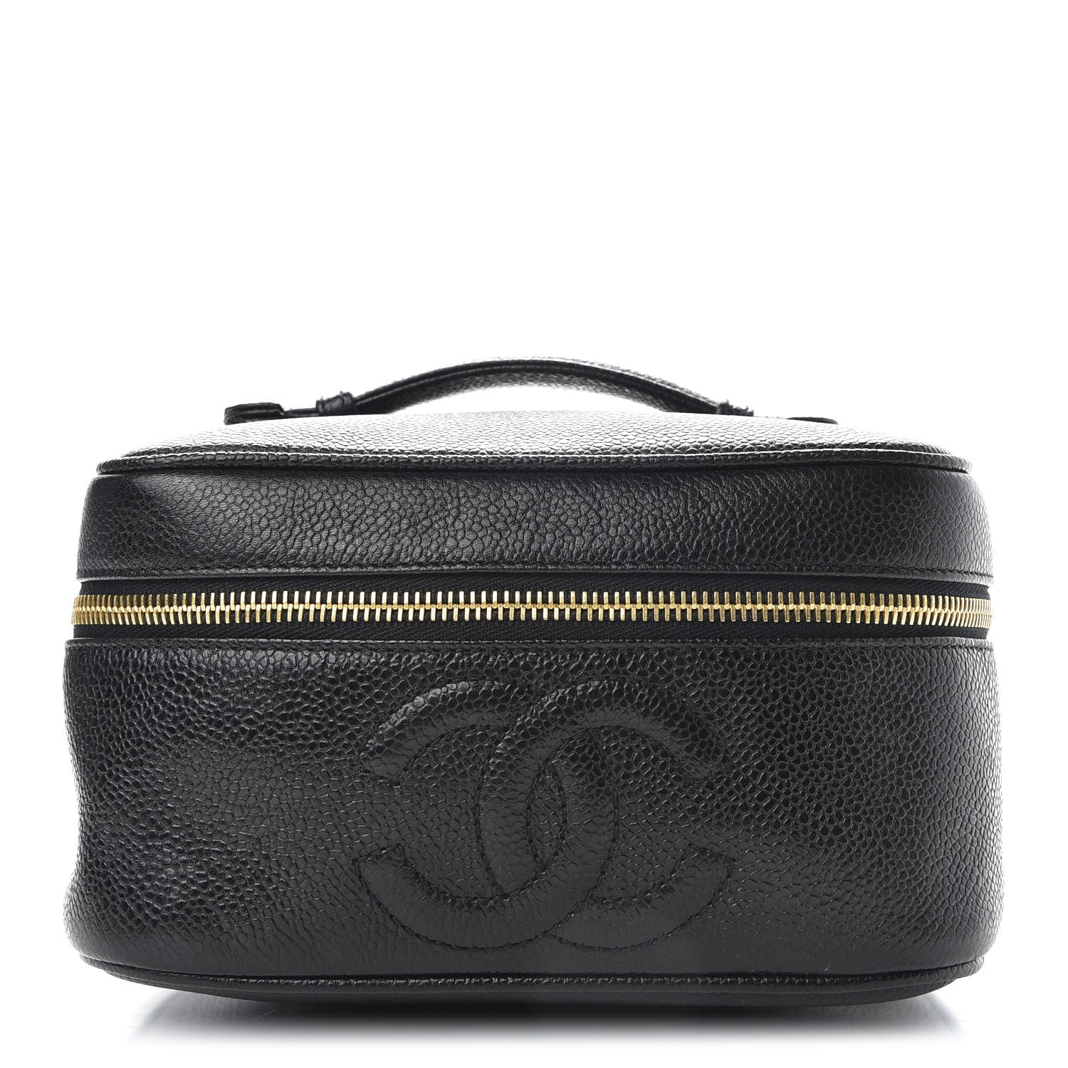 Chanel Caviar Vanity Cosmetic Case Black 1 of 9