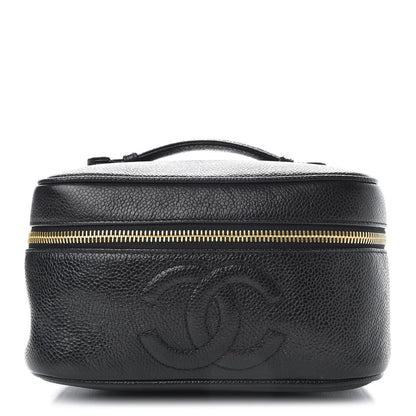Chanel Caviar Vanity Cosmetic Case Black 1 of 9