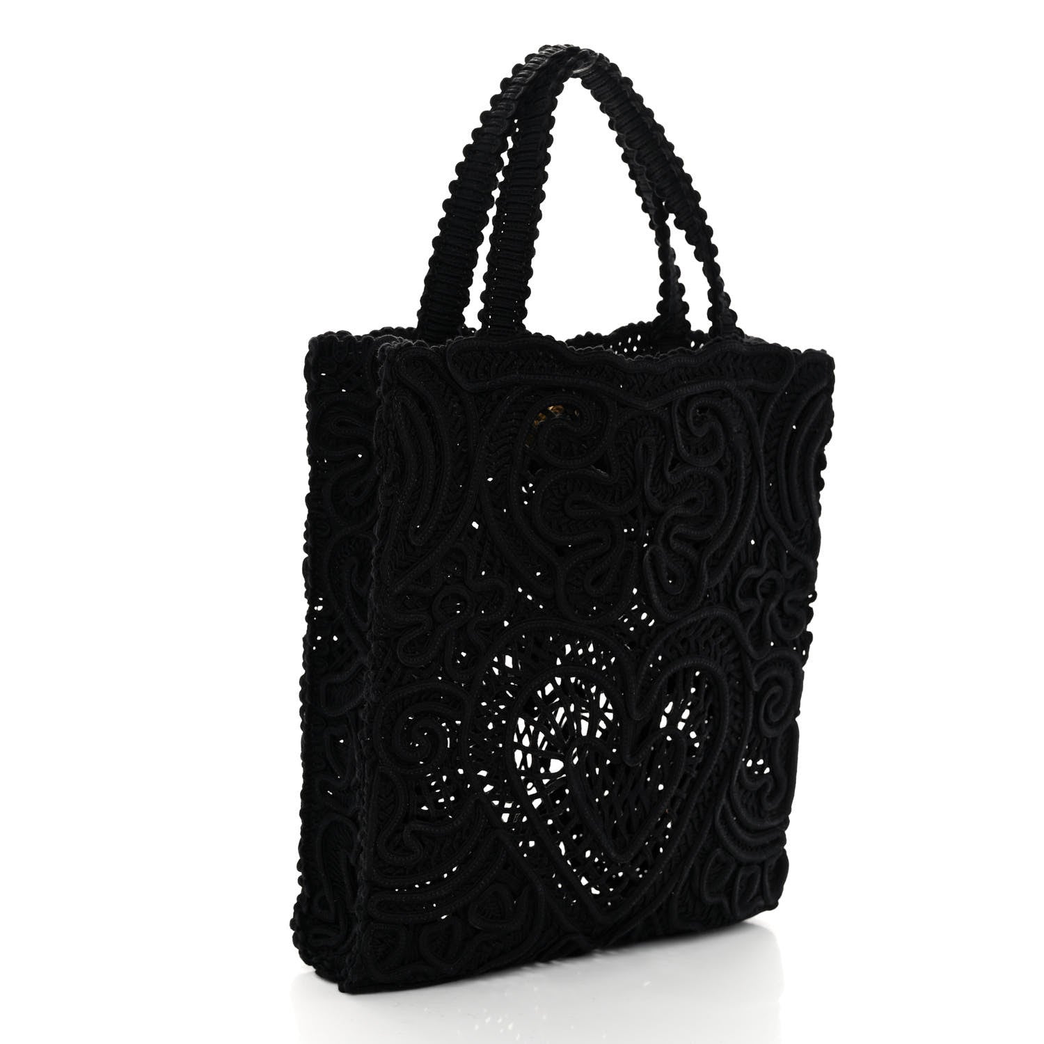 Dolce & Gabbana Cordonetto Lace Tote Black 3 of 9