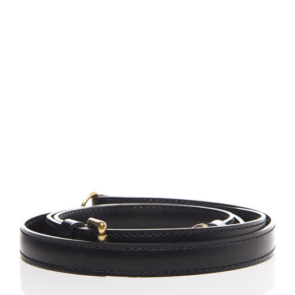 Louis Vuitton Calfskin 16mm Adjustable Shoulder Strap Black 2 of 4