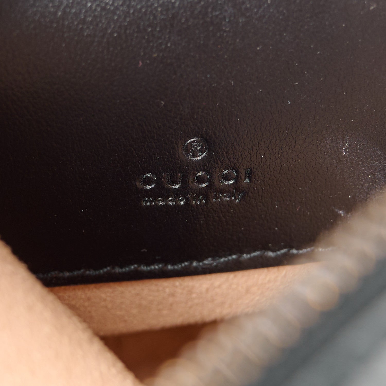 Gucci Calfskin Matelasse Mini GG Marmont Crossbody Bag Black 6 of 10