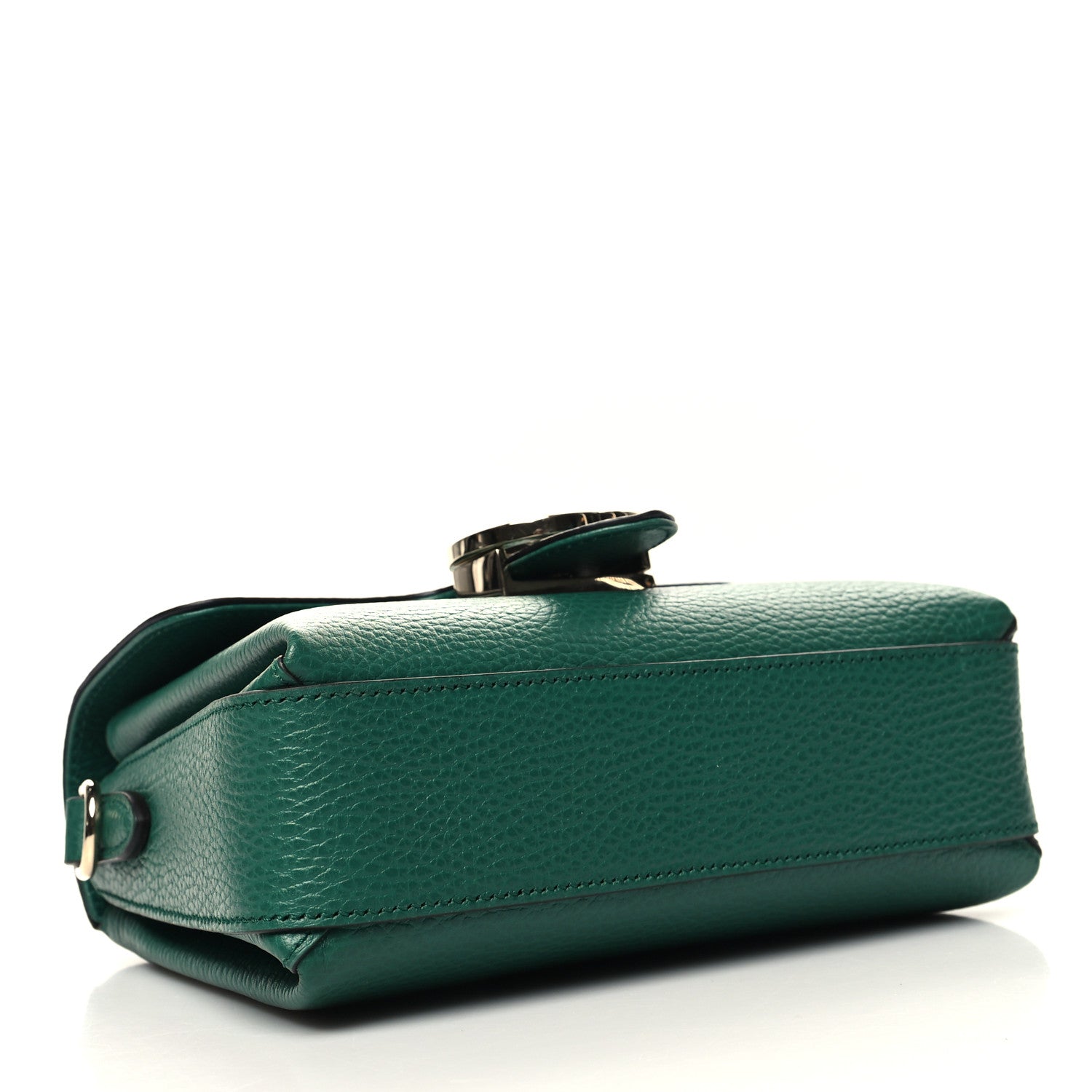 Gucci Dollar Calfskin Interlocking G Crossbody Bag Emerald 4 of 11