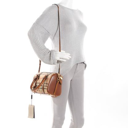 Burberry Horseferry Check Small Alchester Bowling Bag Honey Tan 2 of 10