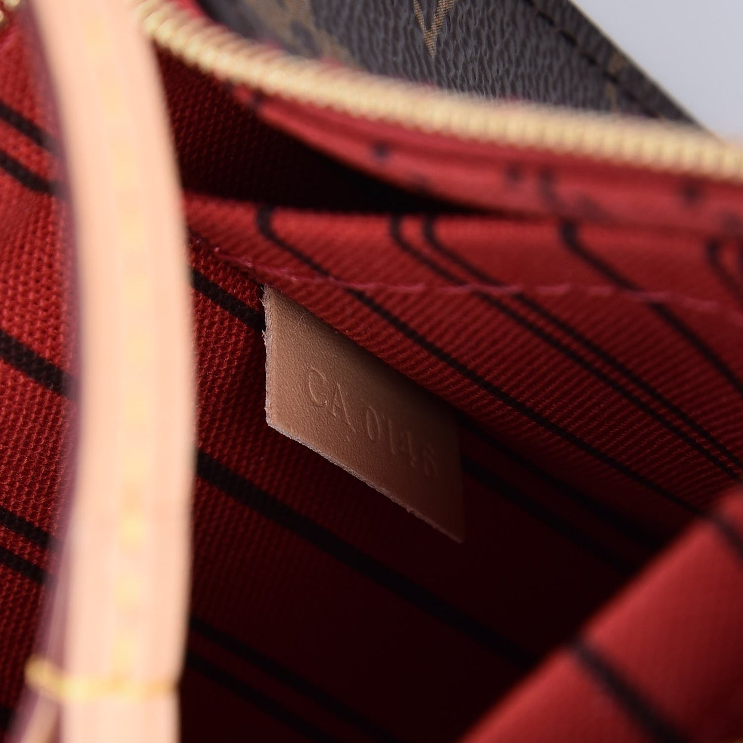 Monogram Neverfull MM GM Pochette Cherry