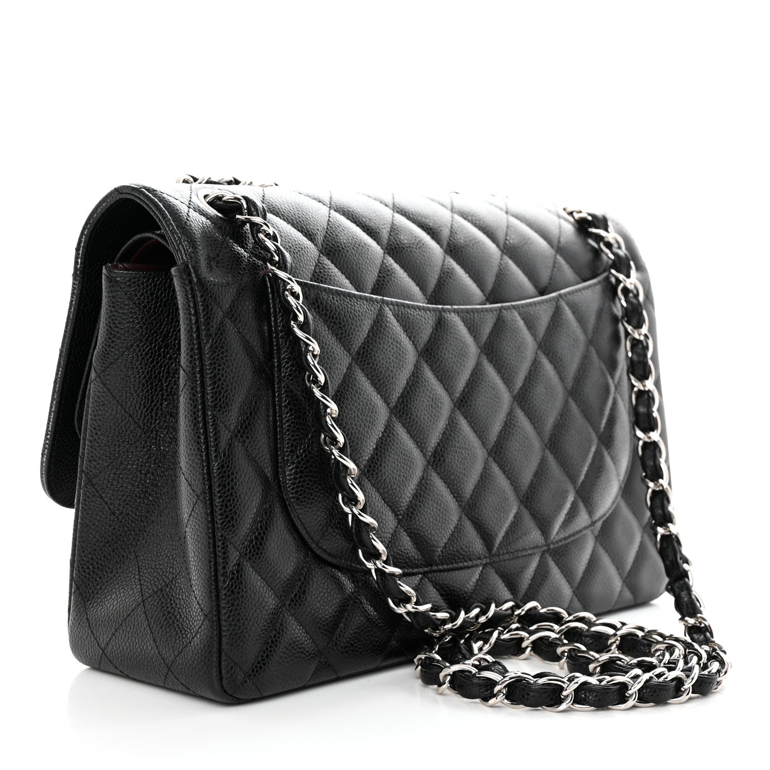 Chanel Caviar Quilted Jumbo Double Flap Black 3 of 15