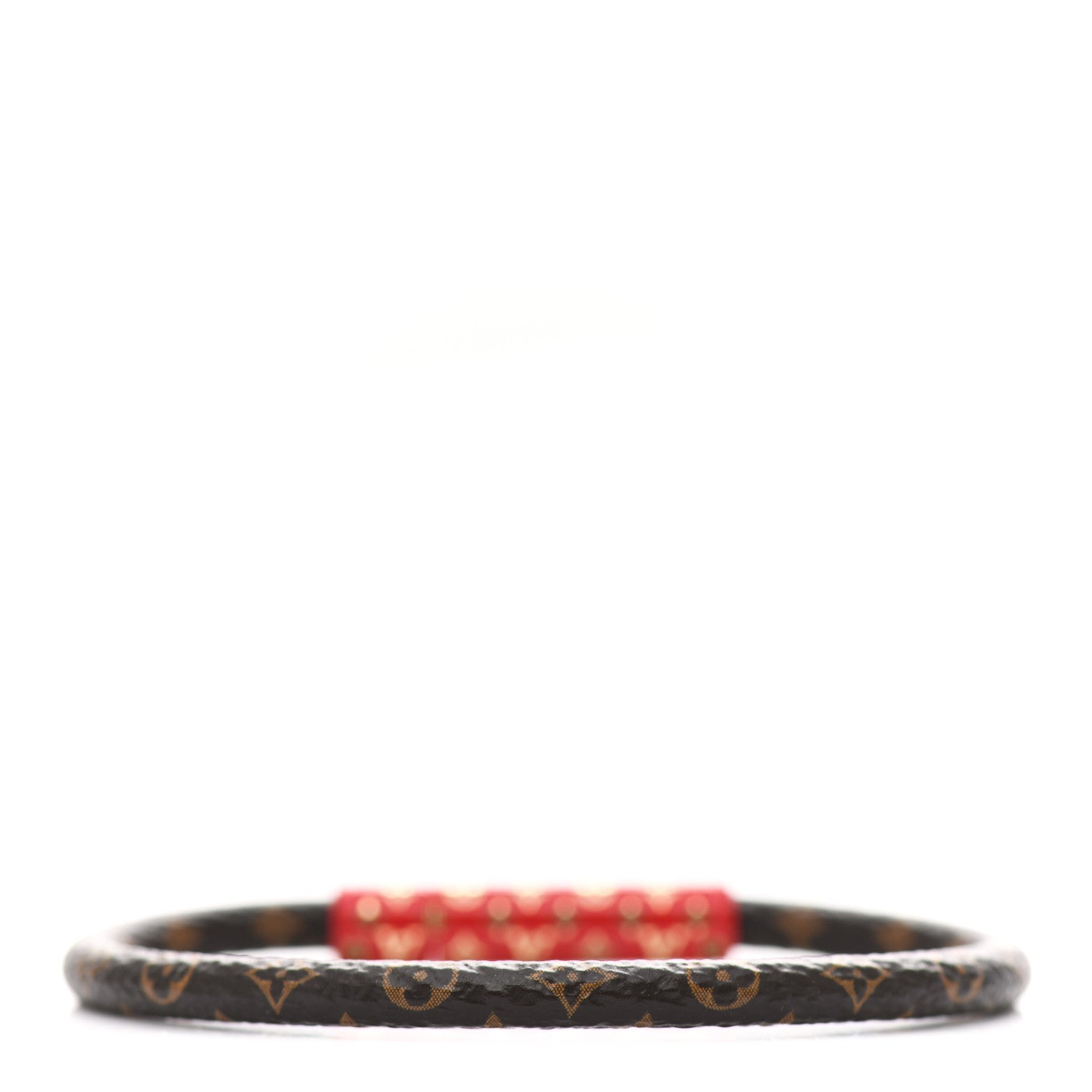 Louis Vuitton Monogram Confidential Bracelet 17 Red 2 of 3