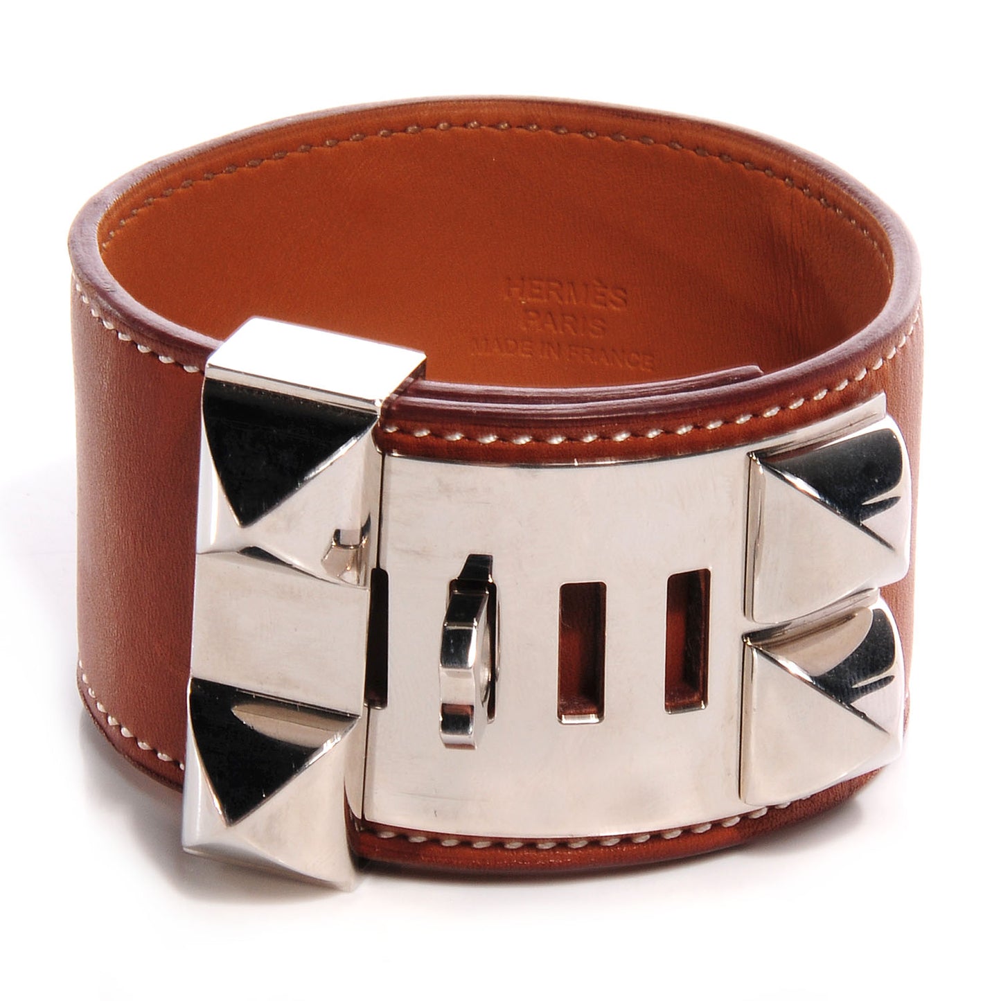 Barenia Collier De Chien CDC Bracelet L Fauve