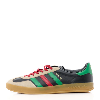 Gucci X ADIDAS Suede Madeira Demetra Mens Gazelle Sneakers 12.5 Oatmeal Black New Shamarock Hibiscus Red 1 of 9