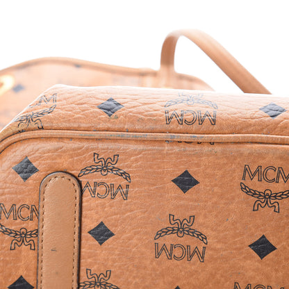 MCM Visetos Medium Liz Reversible Shopper Tote Cognac 15 of 23