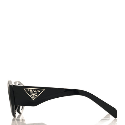 Prada Acetate Oval Symbole Sunglasses SPR 20Z Black 3 of 7